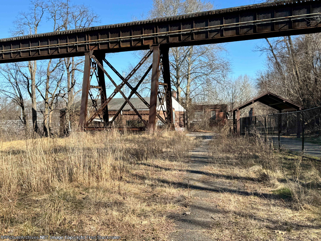 The Ace Rubber Offices were in the building just past the Wheeling Trestle.